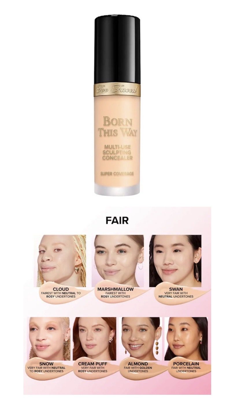 Sephora - Too Faced  Born This Way Super Coverage Multi-Use Concealer with Hyaluronic Acid