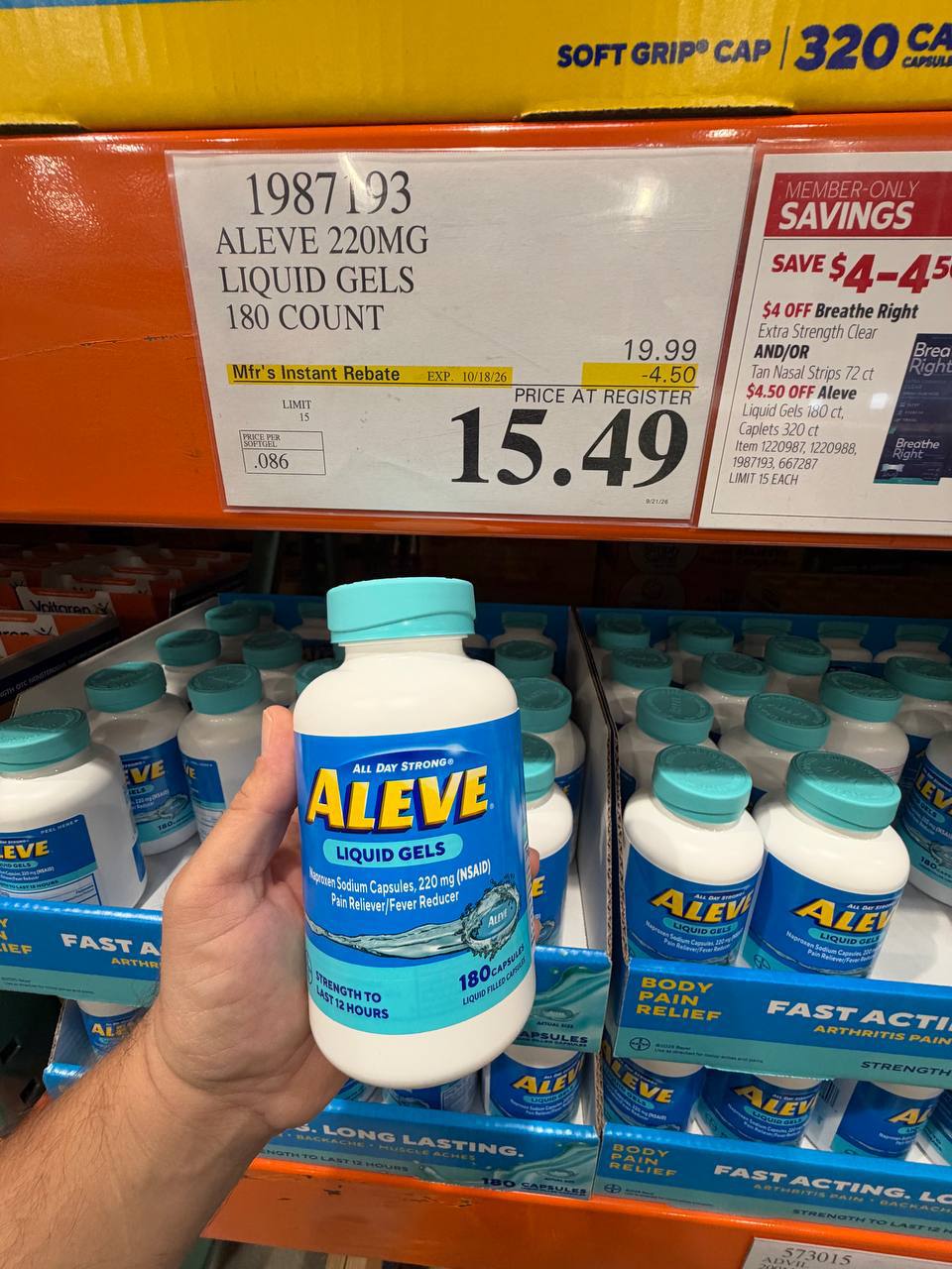 Costco - Aleve Liquid Gel