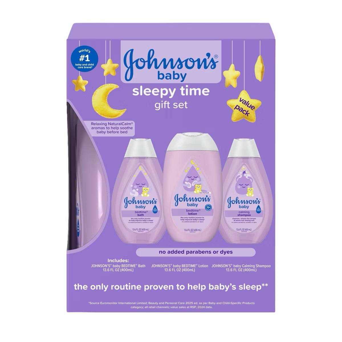 Target- Johnson's Sleepy Time Bedtime Baby Gift Set Includes Baby Bath Shampoo, Wash & Body Lotion - 3ct: Hypoallergenic, Paraben-Free, Soothing