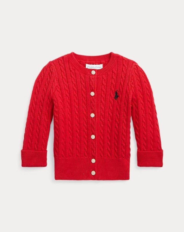 PRL Girl- Mini-Cable Cotton Cardigan