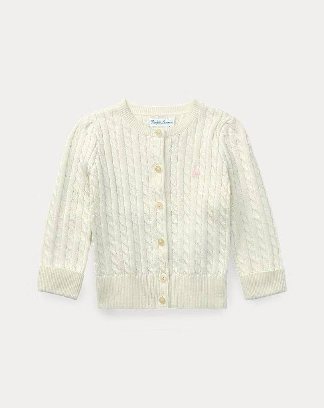 PRL Girl- Mini-Cable Cotton Cardigan