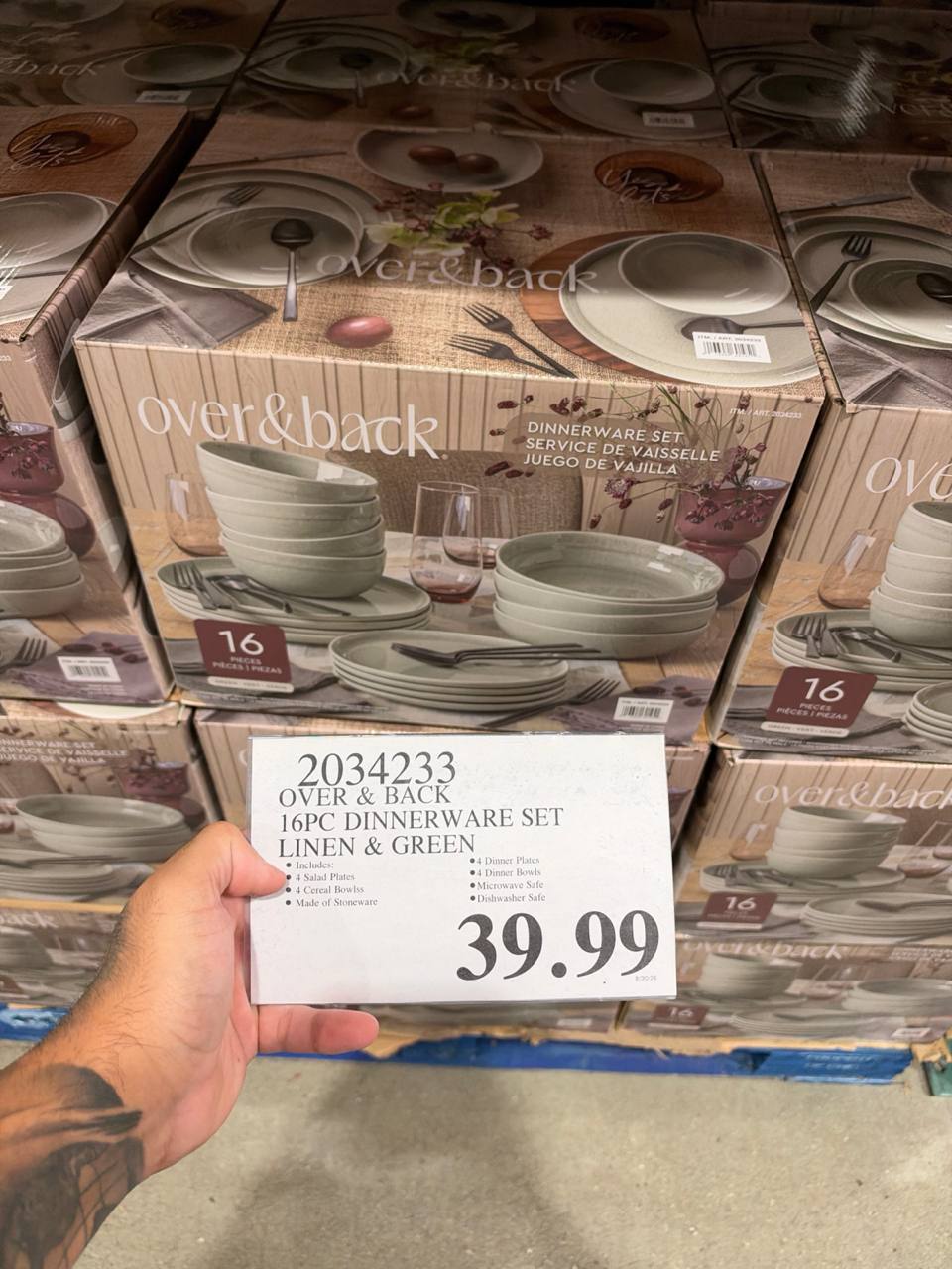 Costco - Over & Back Dinnerware Set