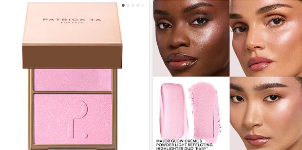 Sephora - PATRICK TA Major Glow Creme & Powder Light Reflecting Translucent Highlighter Duo: Color Baby