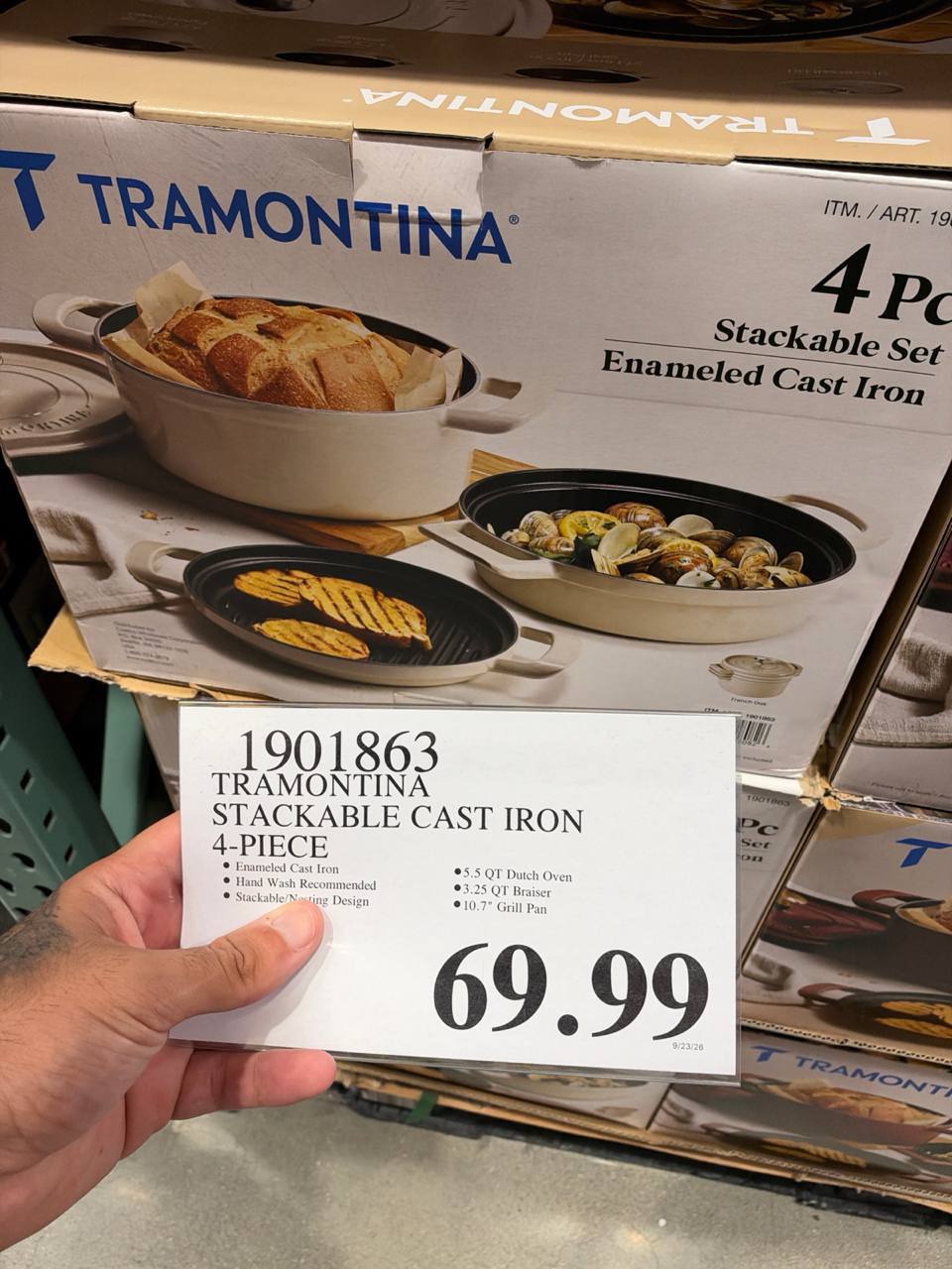 Costco- Tramontina Stackable Cast Iron