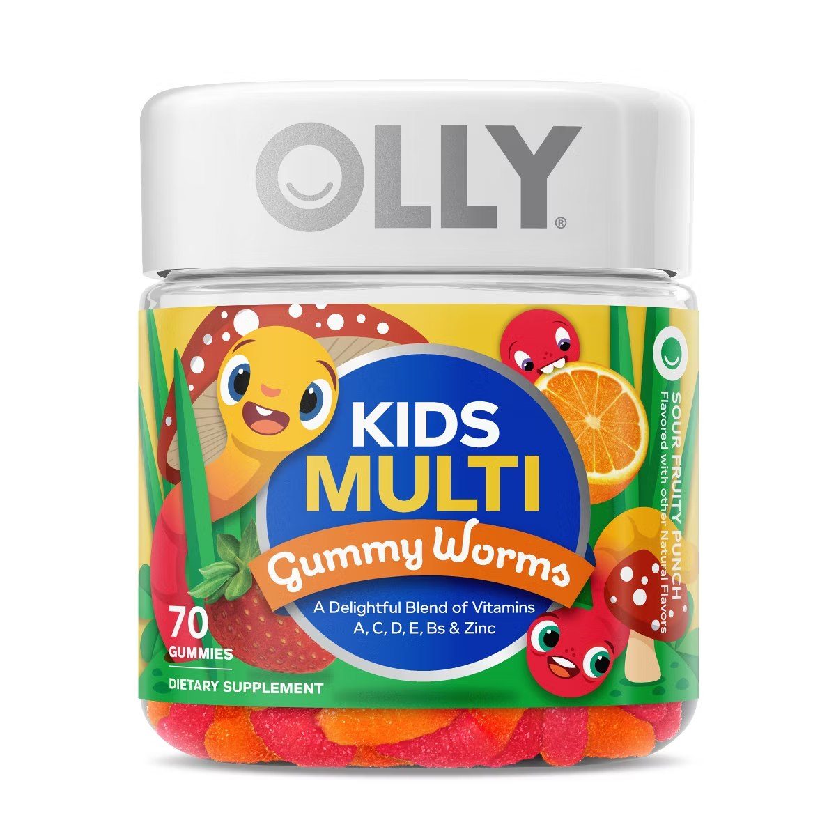Target - OLLY Kids' Multivitamin Gummy Worms - 70ct