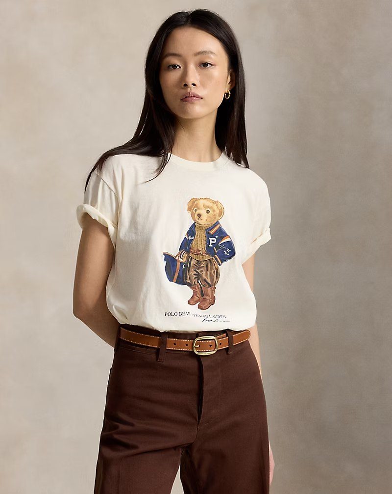 PRL Fem- Polo Bear Cotton Jersey Tee