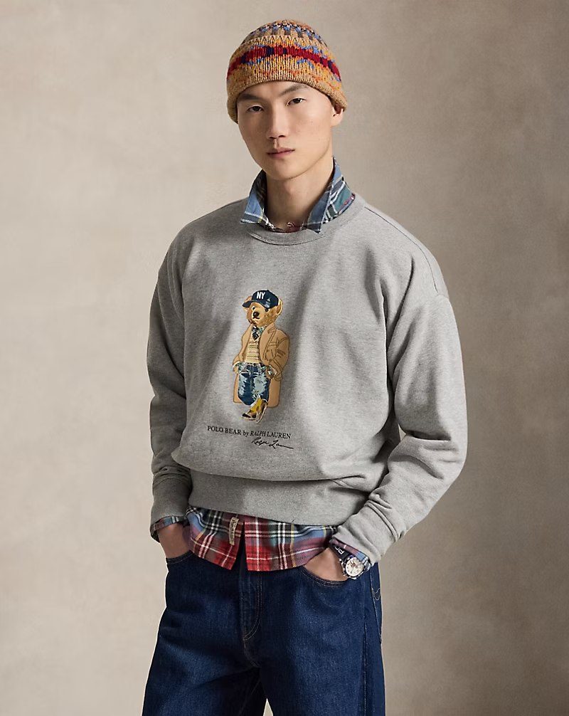 PRL Masc - Vintage Fit Polo Bear Sweatshirt
