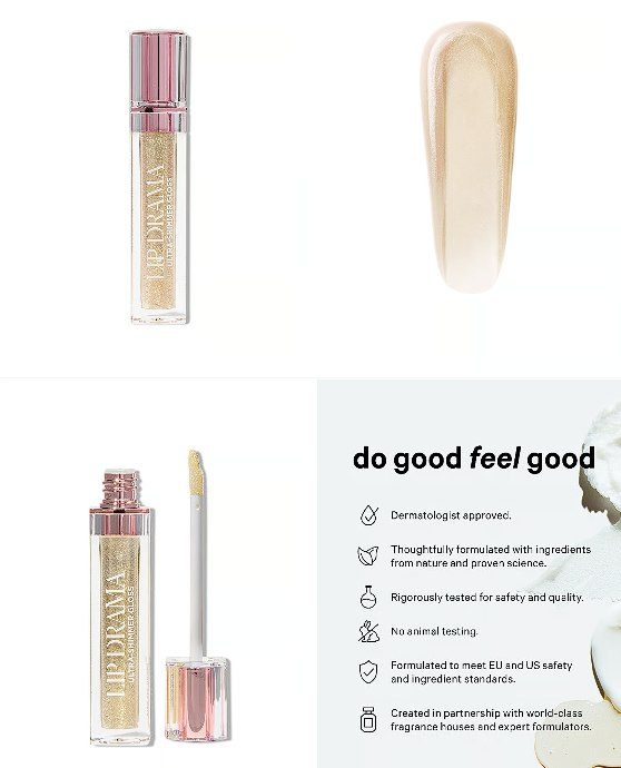VS - Bombshell Shine Lip Drama Ultra-Shimmer Gloss: Color Kiss My pearl