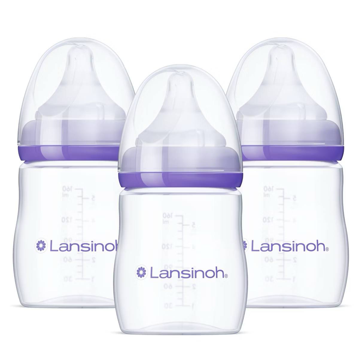 Target- Lansinoh Anti-Colic Baby Bottles with Slow Flow Nipples (Size S) - 5oz/3pk: BPA-Free, Silicone Nipples