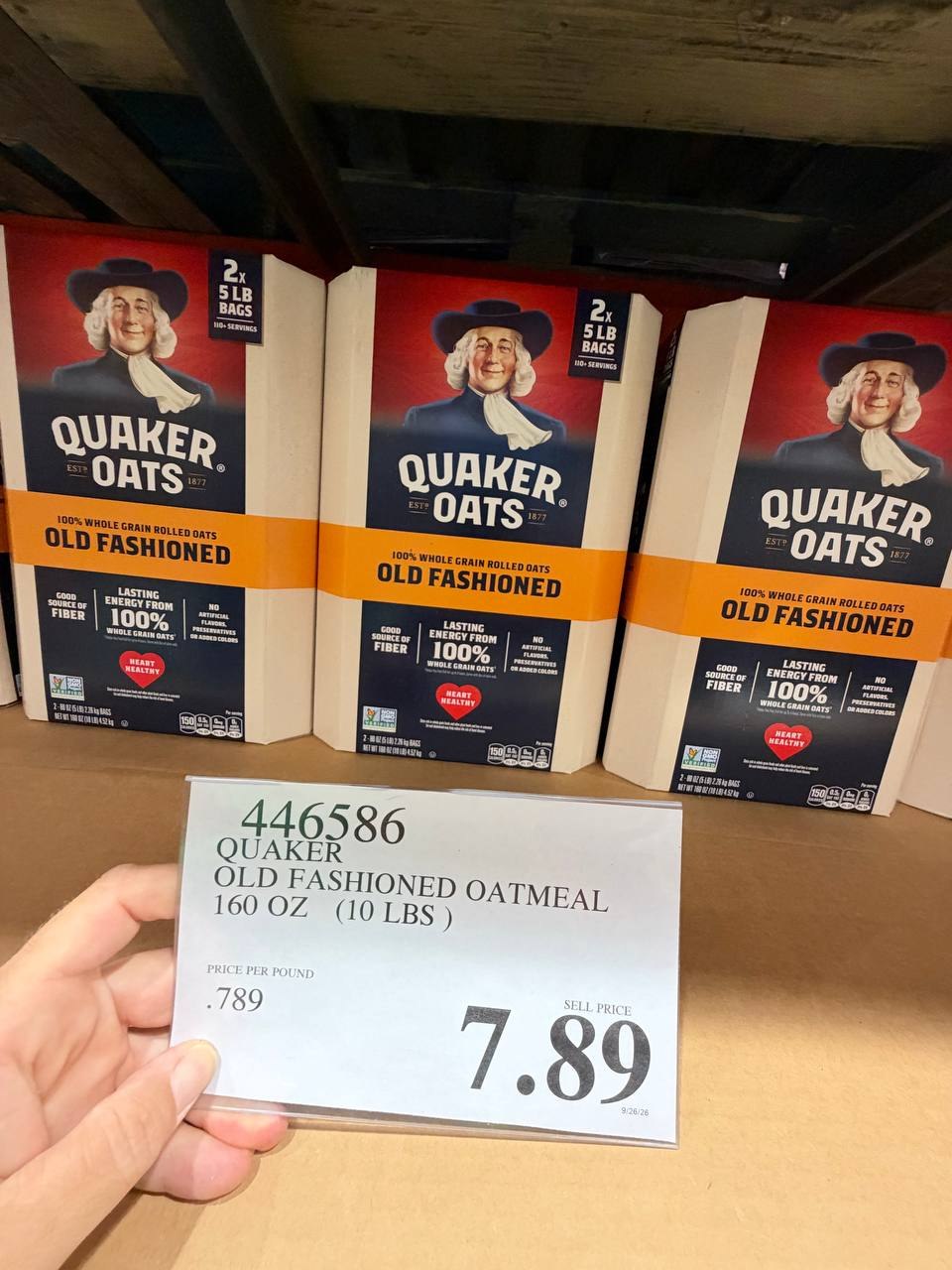 Costco - Quaker Old Fashioned Oatmeal