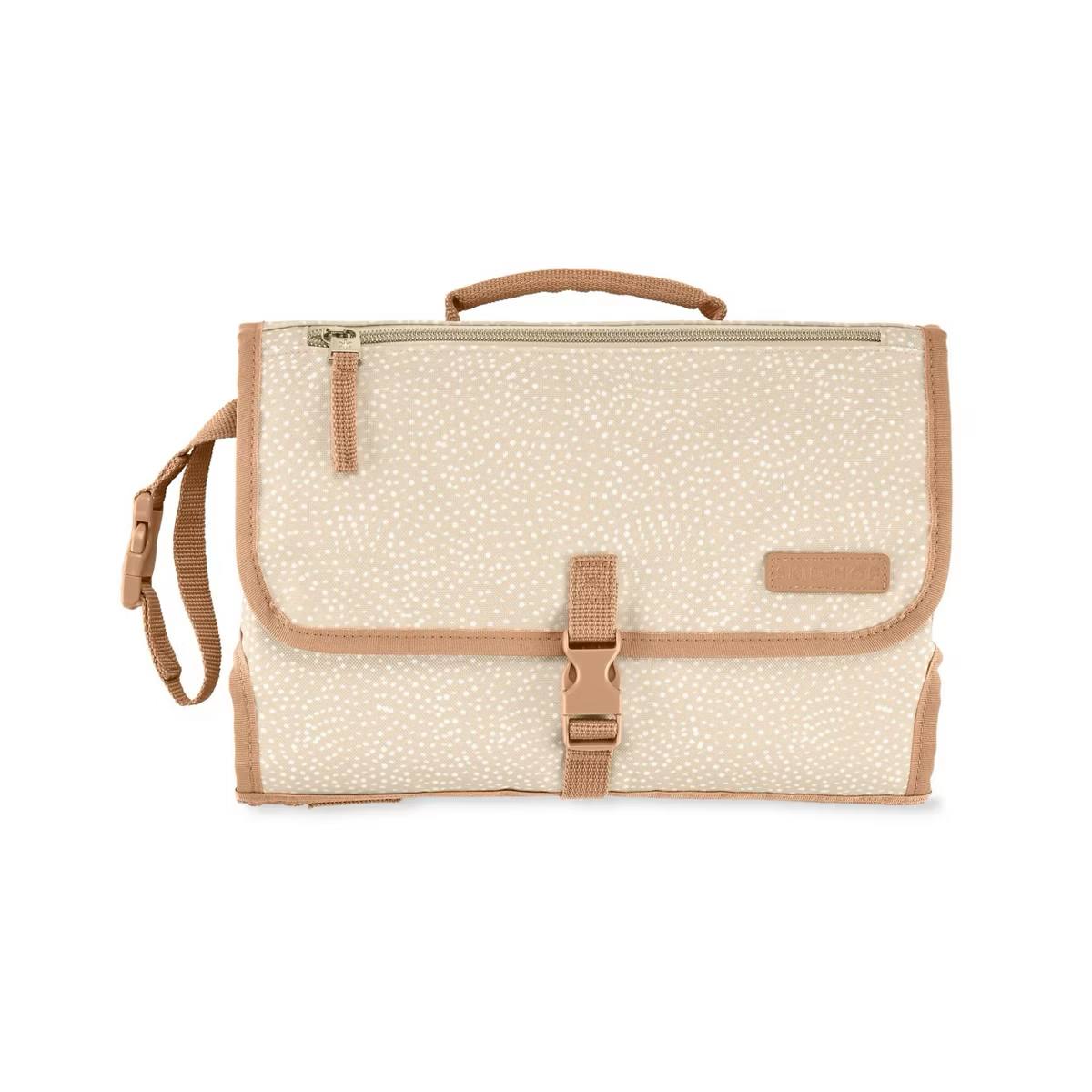 Target- Skip Hop Pronto Signature Travel Changing Station with Swrl Dots - Beige: Storage Pockets, Non-Toxic, Wipes Case