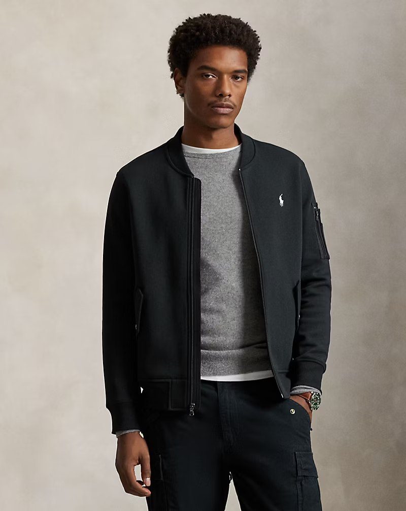 PRL Masc- Double-Knit Flight Jacket