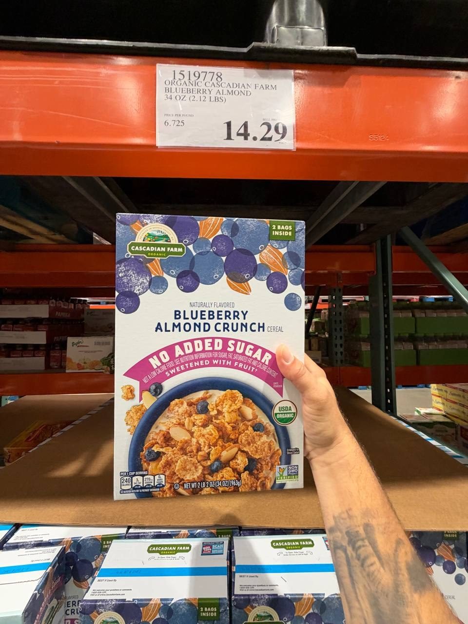 Costco - Organic Cascadian Farm Blueberry Almond
