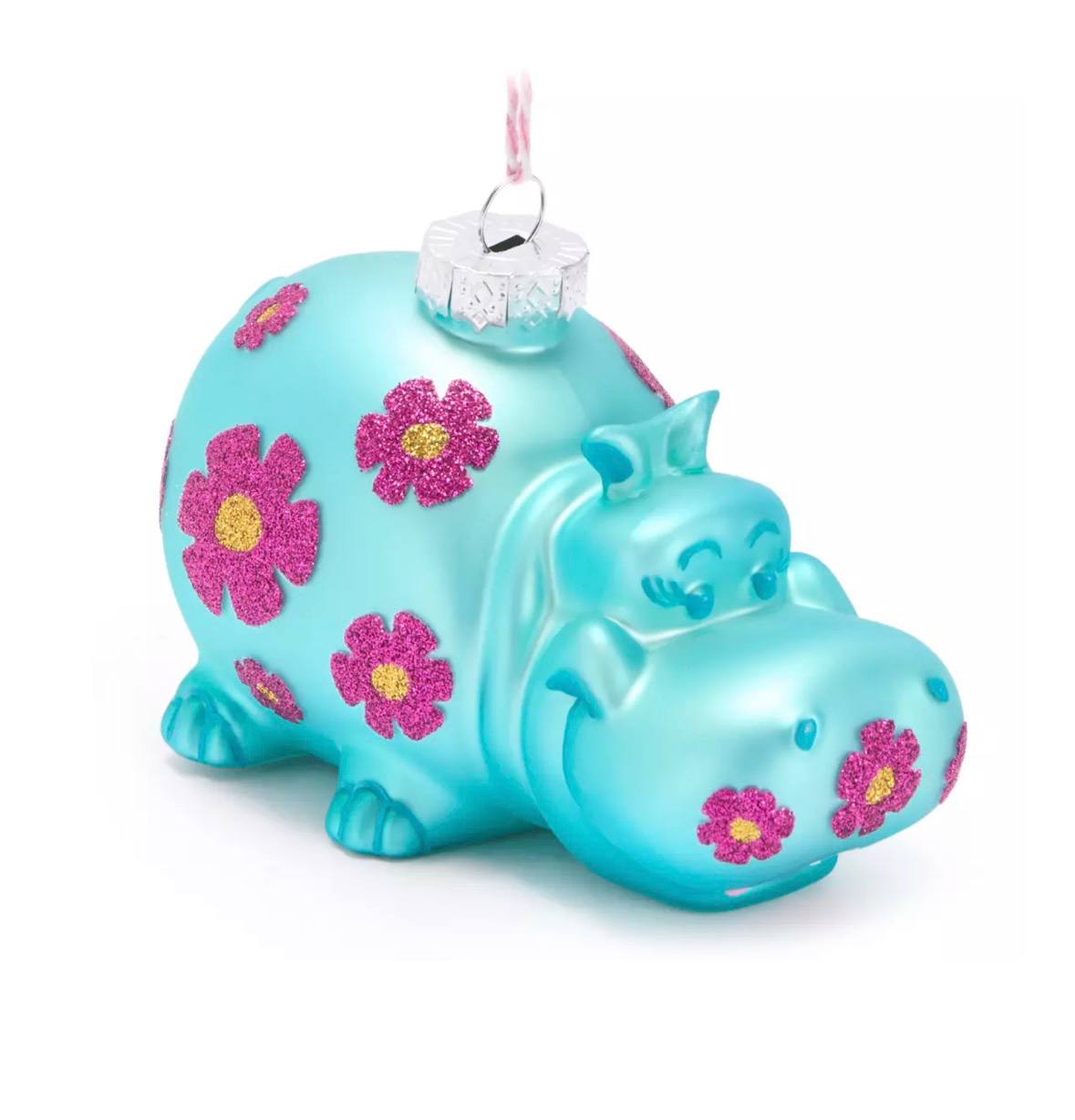 Disney - 'it's a small world'' Hippo Glass Ornament