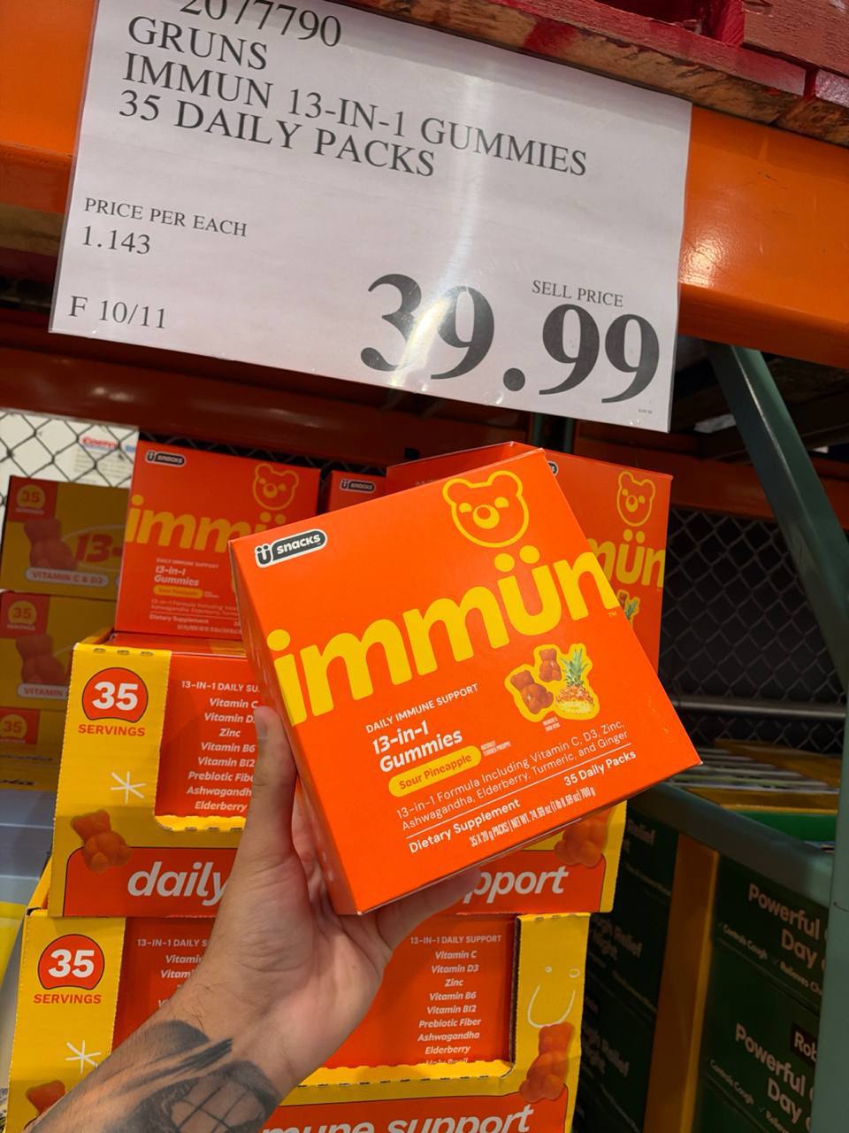 Costco- Gruns Immun 13-in-1 Gummies 35 Daily Packs