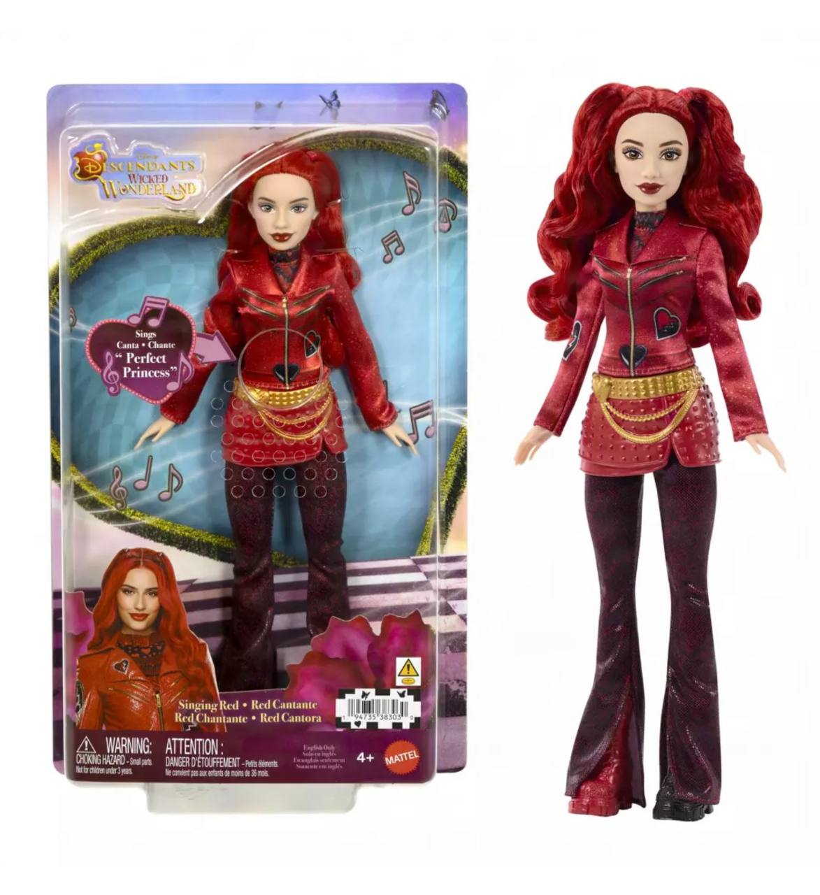 Disney - Red Singing Doll – Descendants: Wicked Wonderland – 11''
