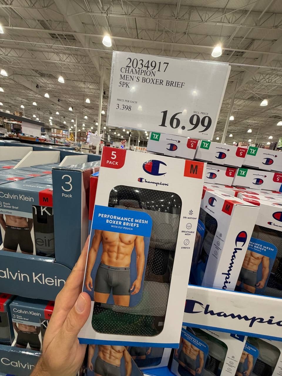 Costco - Champion Performance Mesh Boxer Brief