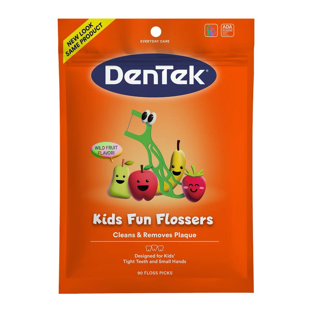 Target - DenTek Kids' Fun Flossers Floss Picks - Wild Fruit - 90ct