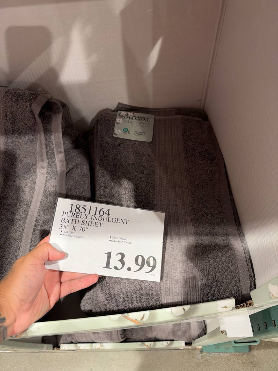 Costco- Purely Indulgent Bath Sheet