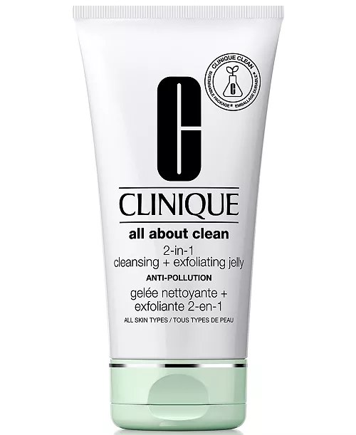 Macy's - Clinique All About Clean™ 2-in-1 Face Cleansing + Exfoliating Jelly Cleanser with Salicylic Acid, 5 oz.