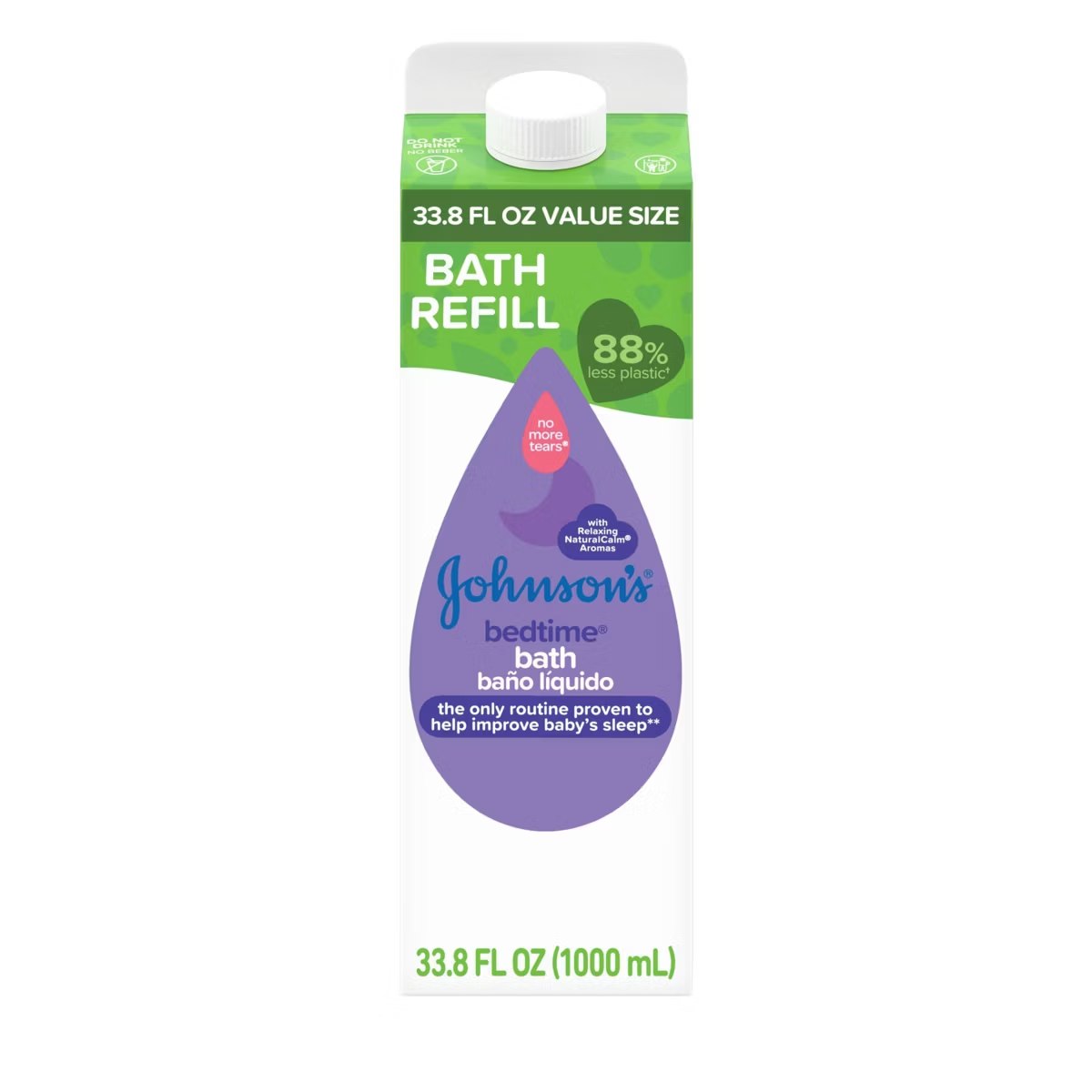 Target - Johnson's Bedtime Baby Bath Wash with Soothing Calm Aromas, Hypoallergenic - Refill Carton - 33.8 fl oz