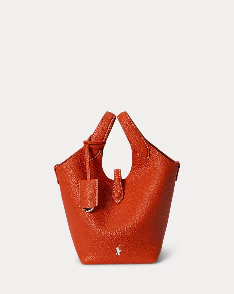 PRL Fem - Polo Play Leather Small Tote & Crossbody