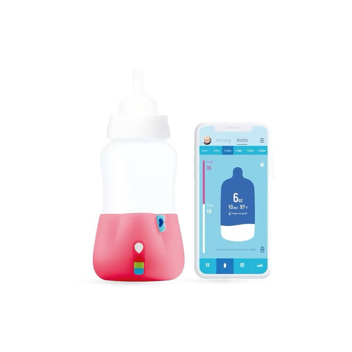 Target- BlueSmart mia2 Intelligent Baby Feeding Monitor - Pink: Baby Monitor Accessories, 2.64" Width, 2.17" Height