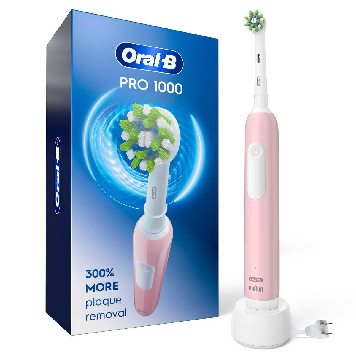 Target - Oral-B Pro 1000 Power Rechargeable Battery Electric Toothbrush with Multiple Modes - Pink