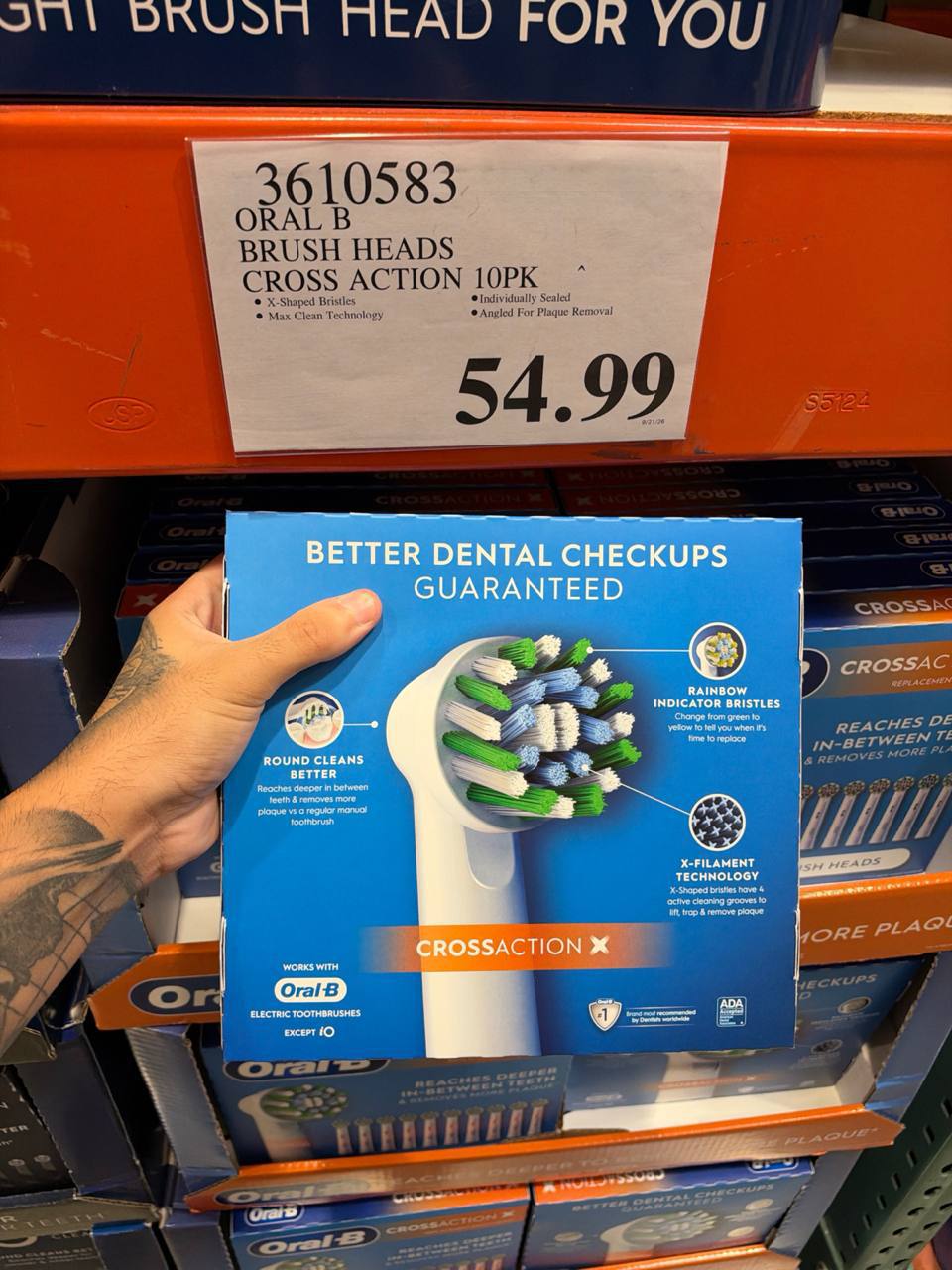 Costco - Oral B Brush Heads Cross Action
