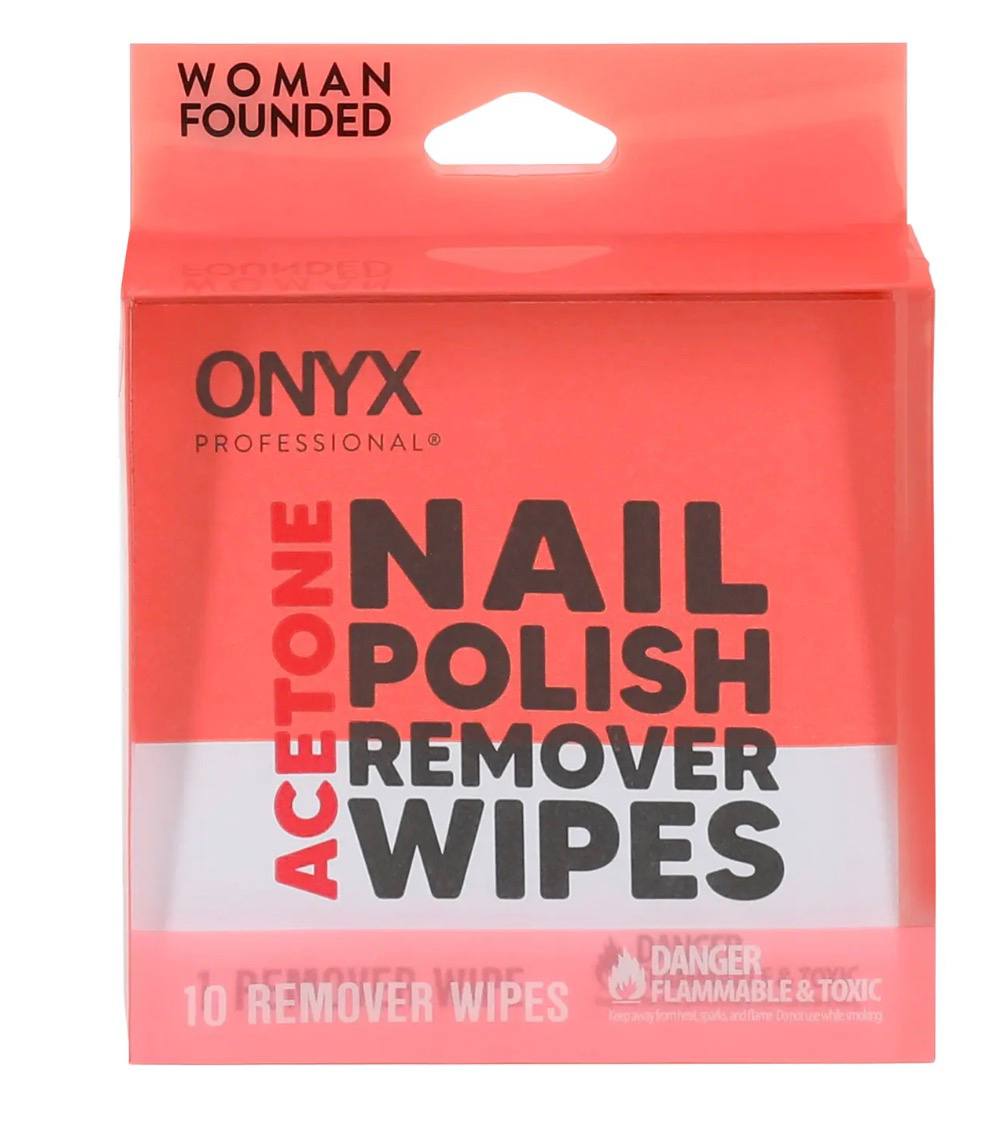 Five Below - Onyx Professional® Acetone Nail Polish Remover Wipes 10-Pack