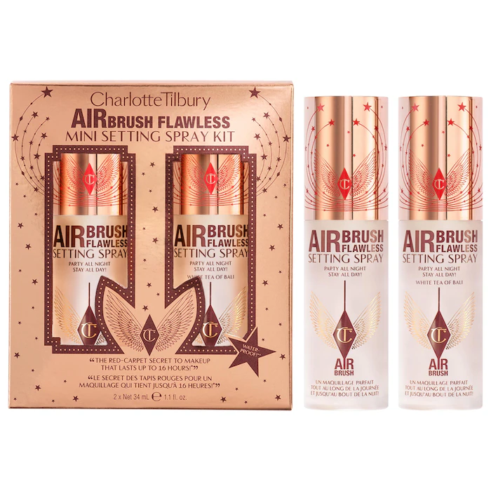 Sephora - Charlotte Tilbury  Mini Airbrush Flawless Hydrating & Waterproof Setting Spray Duo Gift Set