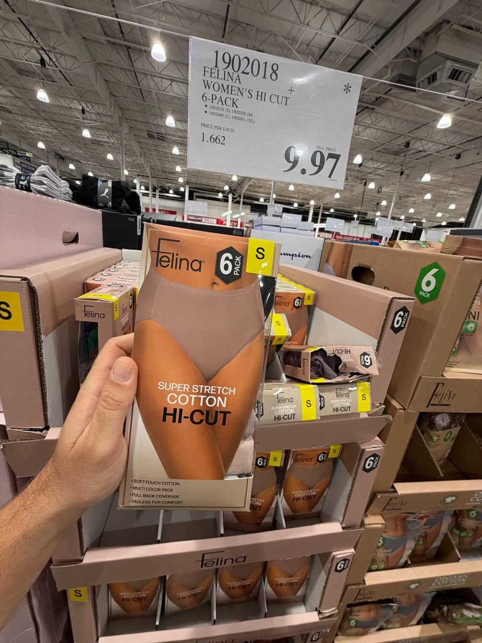 Costco Fem - Felina Hi Cut 6-pack