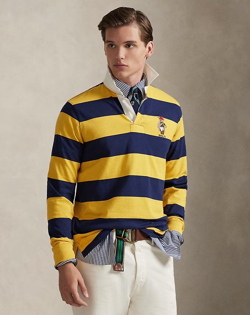 PRL Masc - Classic Fit Polo Bear Rugby Shirt