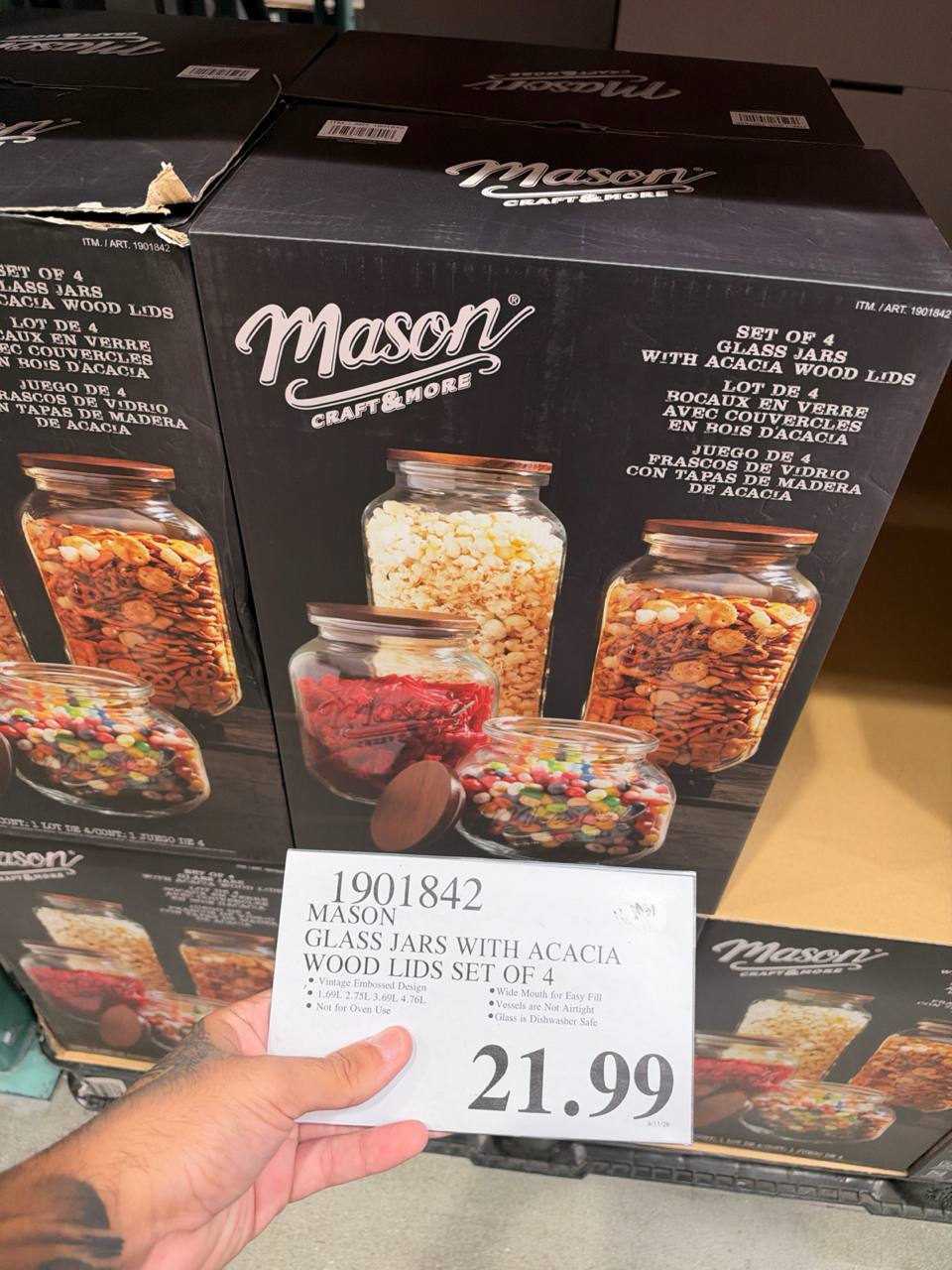 Costco- Mason Glass Jars