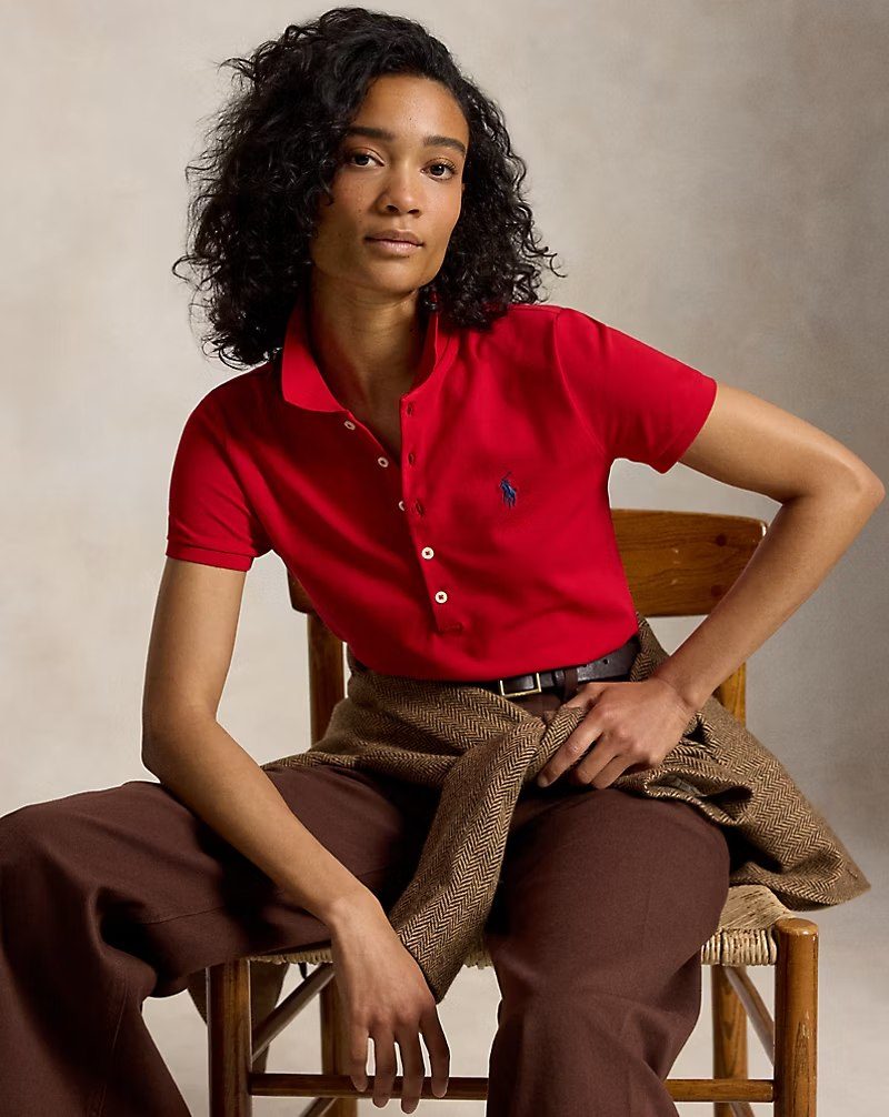 PRL Fem - Slim Fit Stretch Polo Shirt