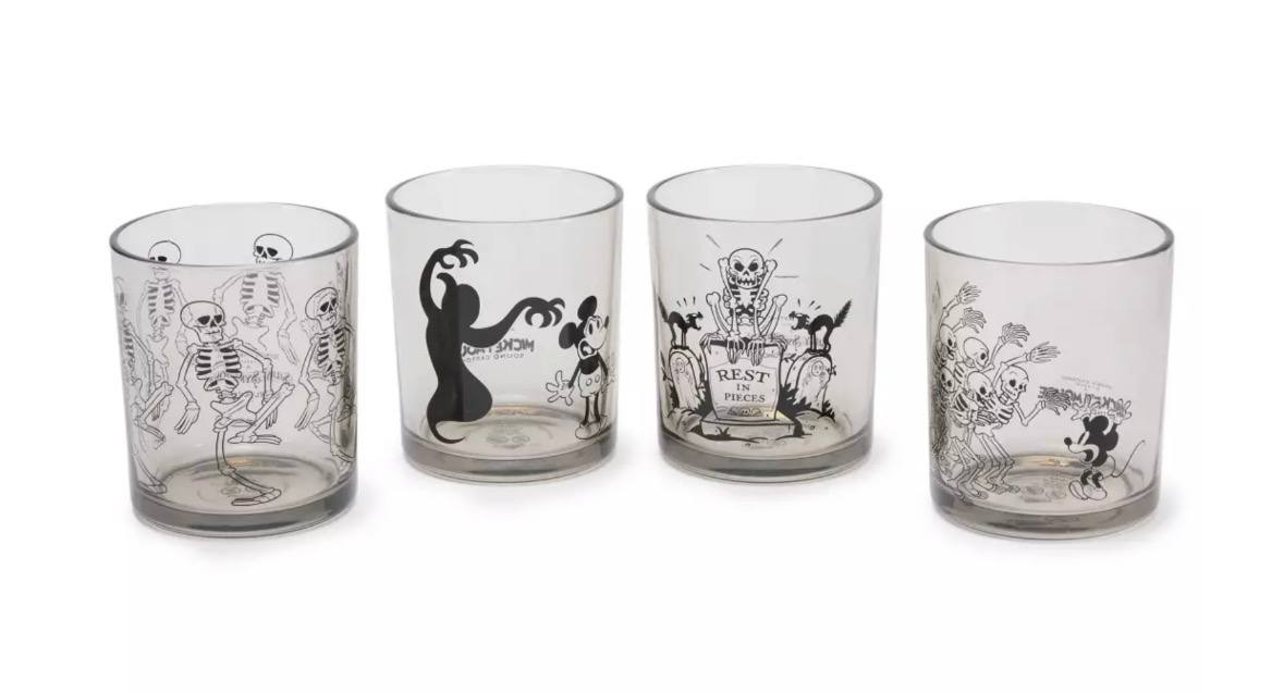 Disney - Mickey Mouse Short Glass Set – The Haunted House and The Skeleton Dance