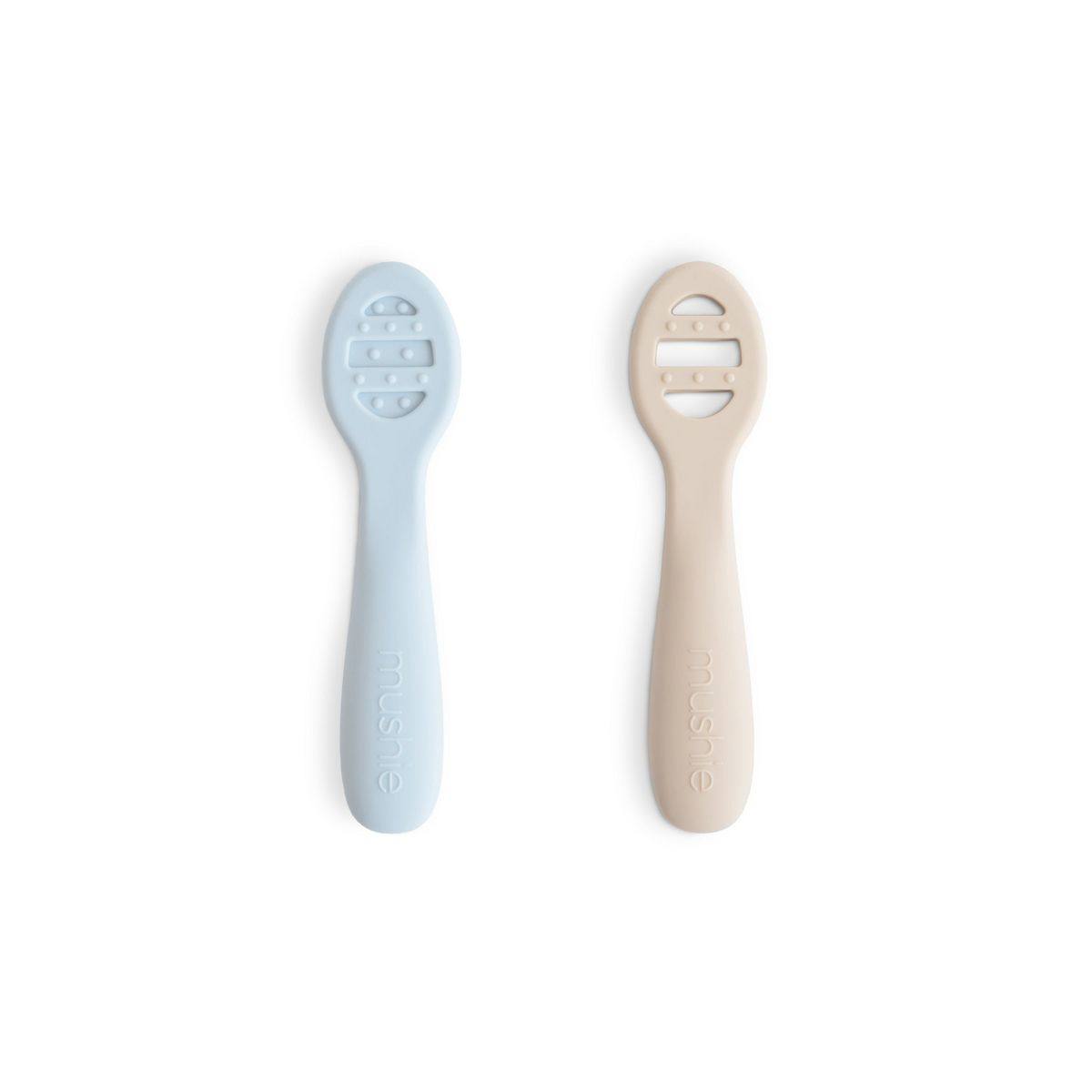 Target- First Feeding Baby Spoons Powder Blue/Shifting Sand One Size