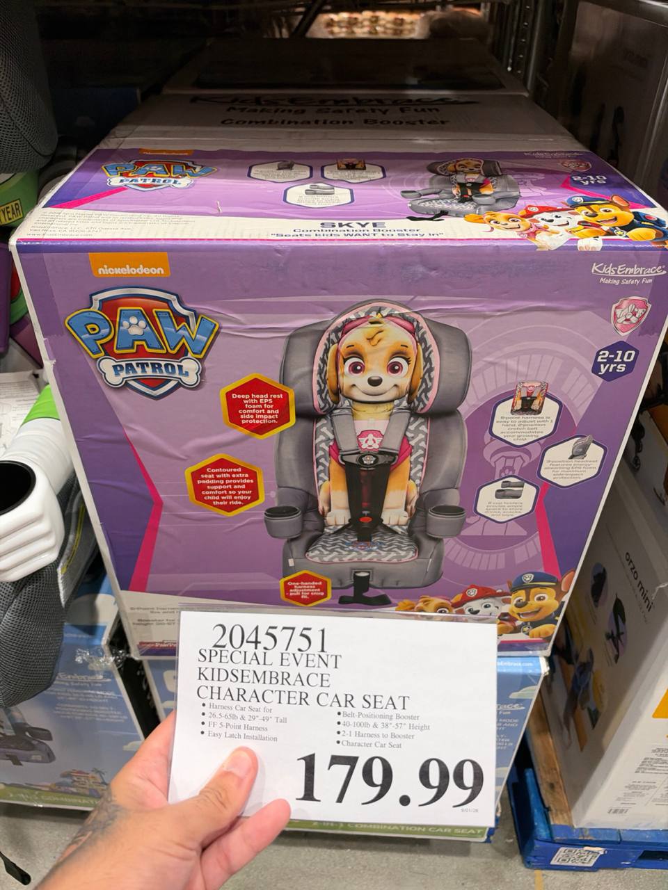 Costco- Special Event Kidsembrace Character Car Seat