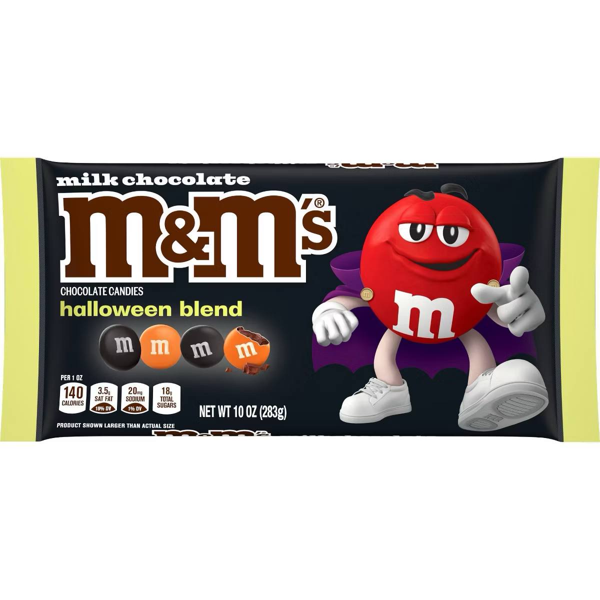 Target - M&M's Halloween Black and Orange Milk Chocolate Candy Bag -10oz