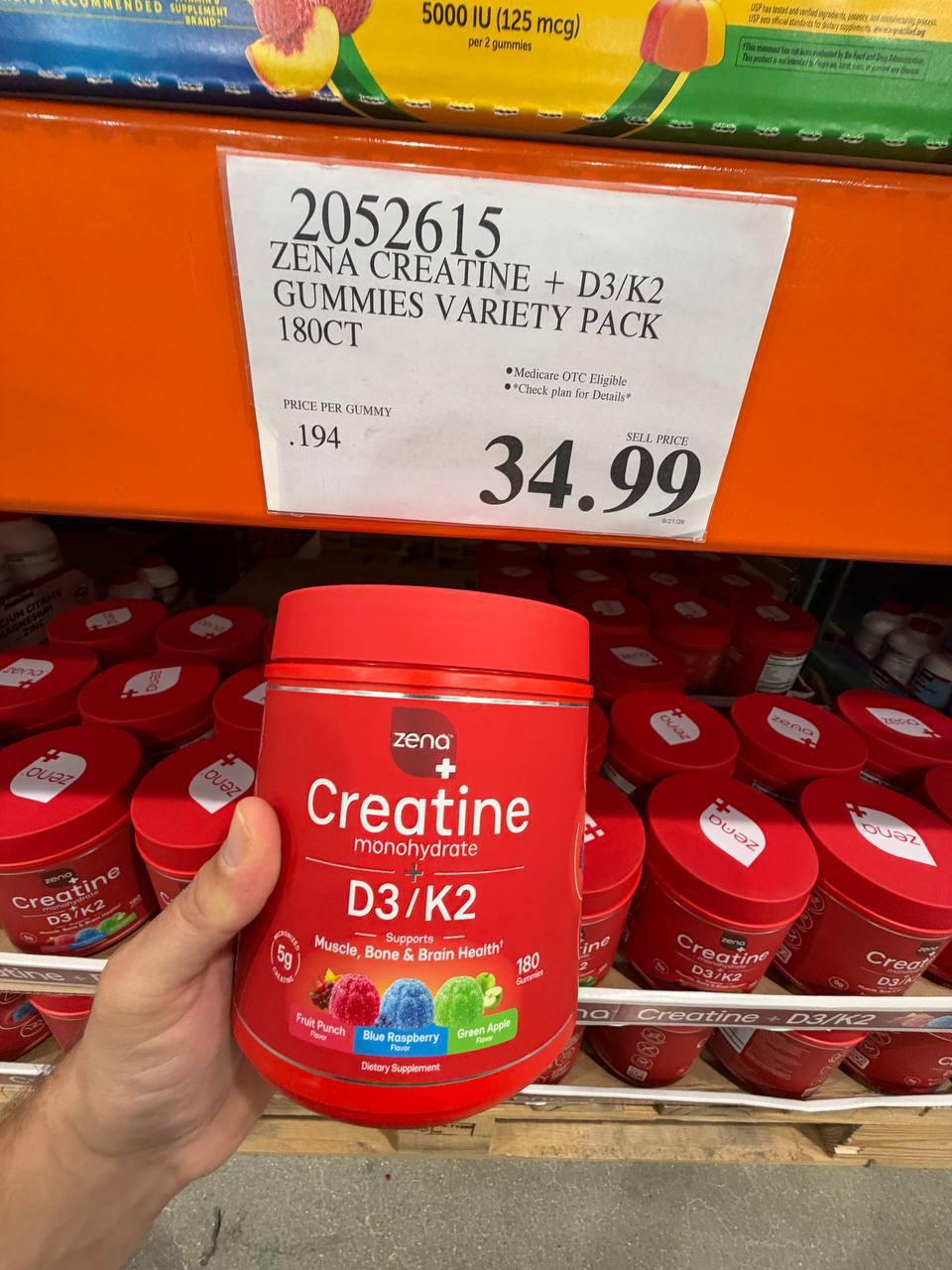 Costco - Zena Creatine + D3/K2
