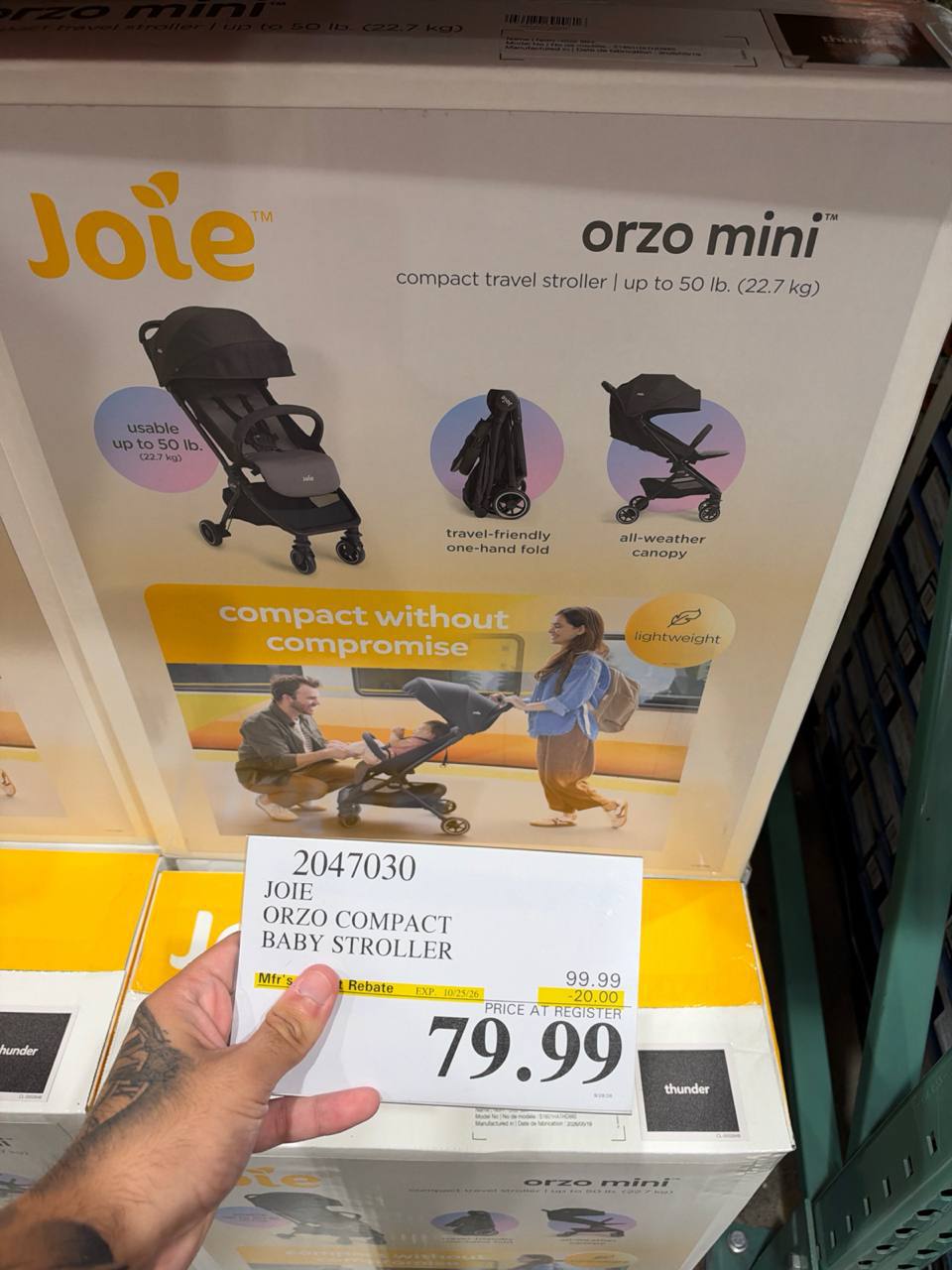 Costco- Joie Orzo Compact Baby Stroller