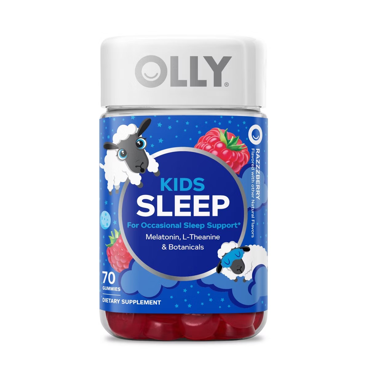 Target - OLLY Kids' Sleep Gummies with .5mg Melatonin - Raspberry - 70ct