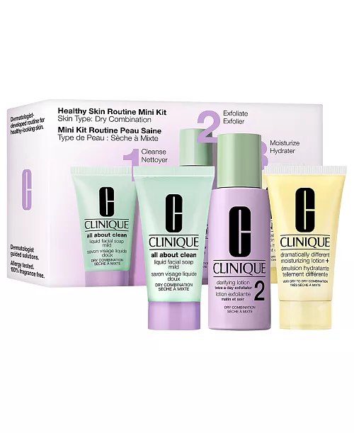 Macy's - Clinique 3-Pc. Healthy Skin Routine: Mini 3-Step Skincare Set For Dry Combination Skin