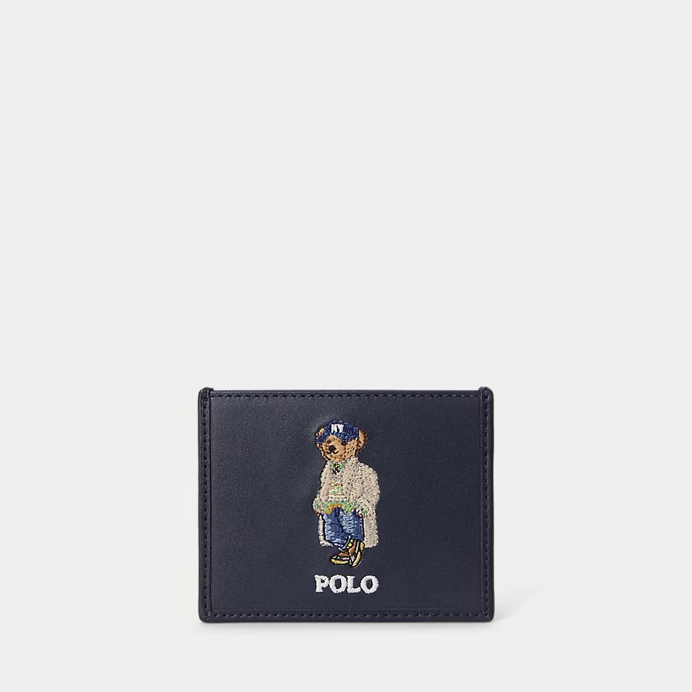 PRL Masc - Polo Bear Leather Card Case