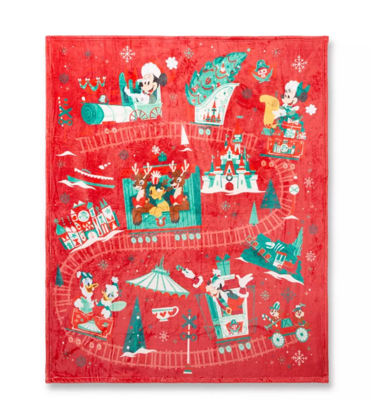 Disney - Mickey Mouse and Friends Christmas Throw Blanket