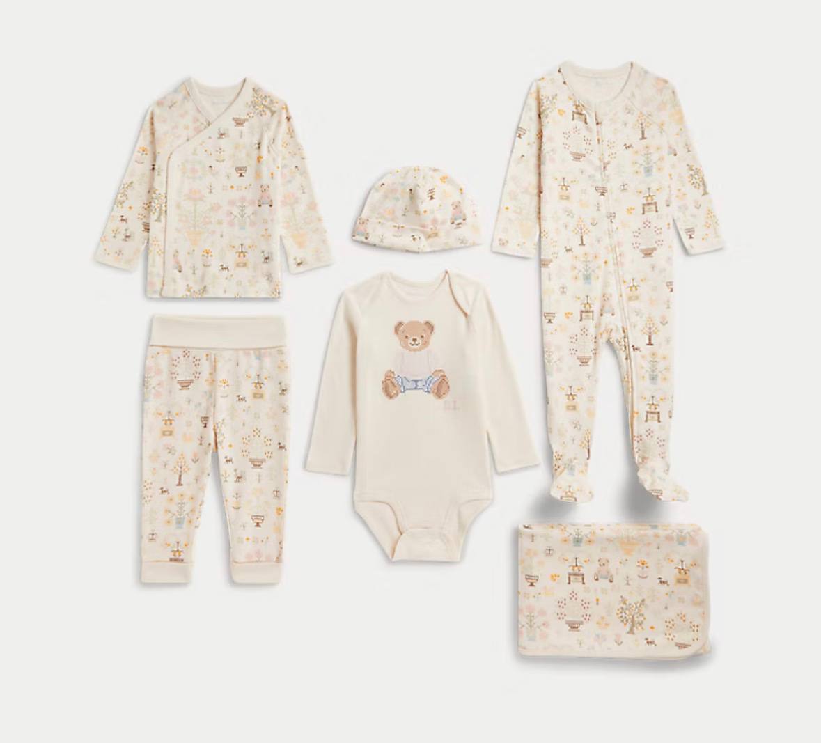PRL Girl- Polo Bear Cotton 6-Piece Gift Set