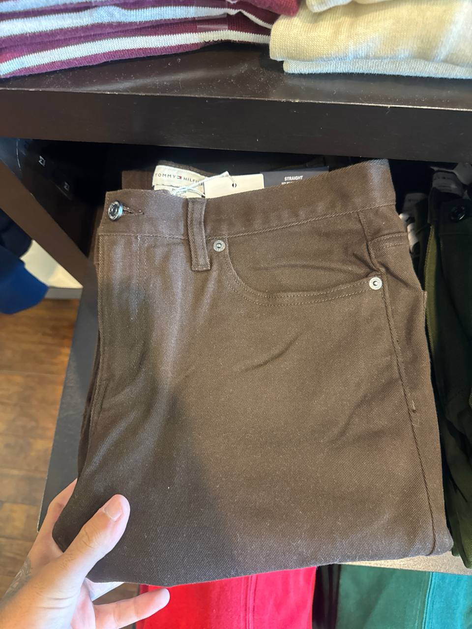 Tommy Masc- Calça Straight Fit