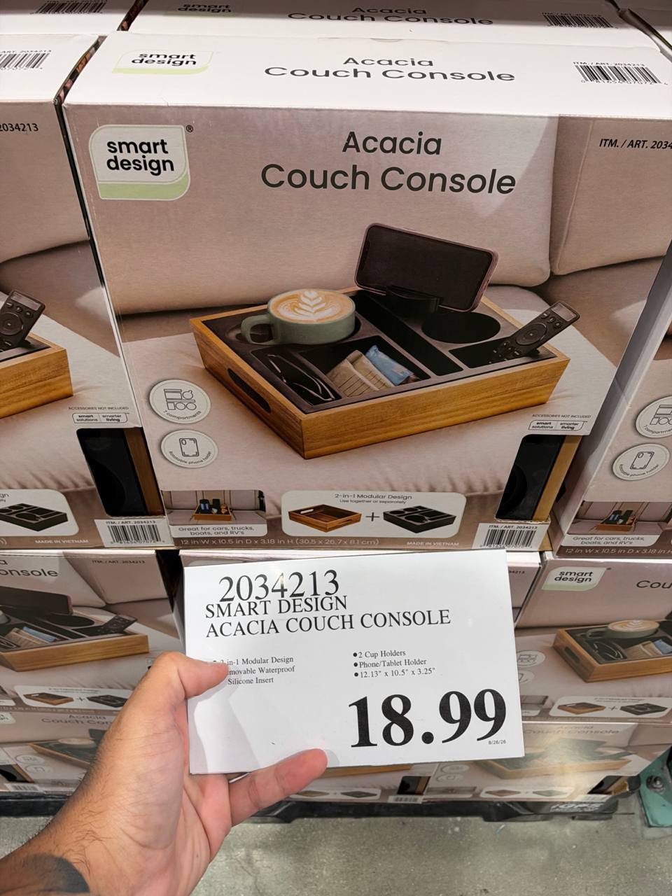 Costco- Acacia Couch Console