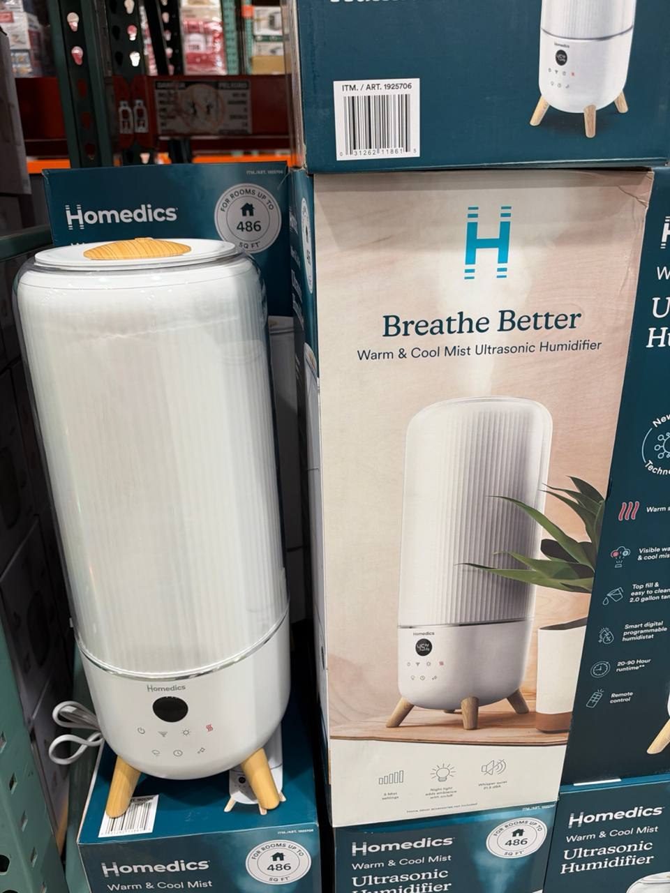 Costco - Breathe Better Warm & Cool Ultrasonic Humidifier