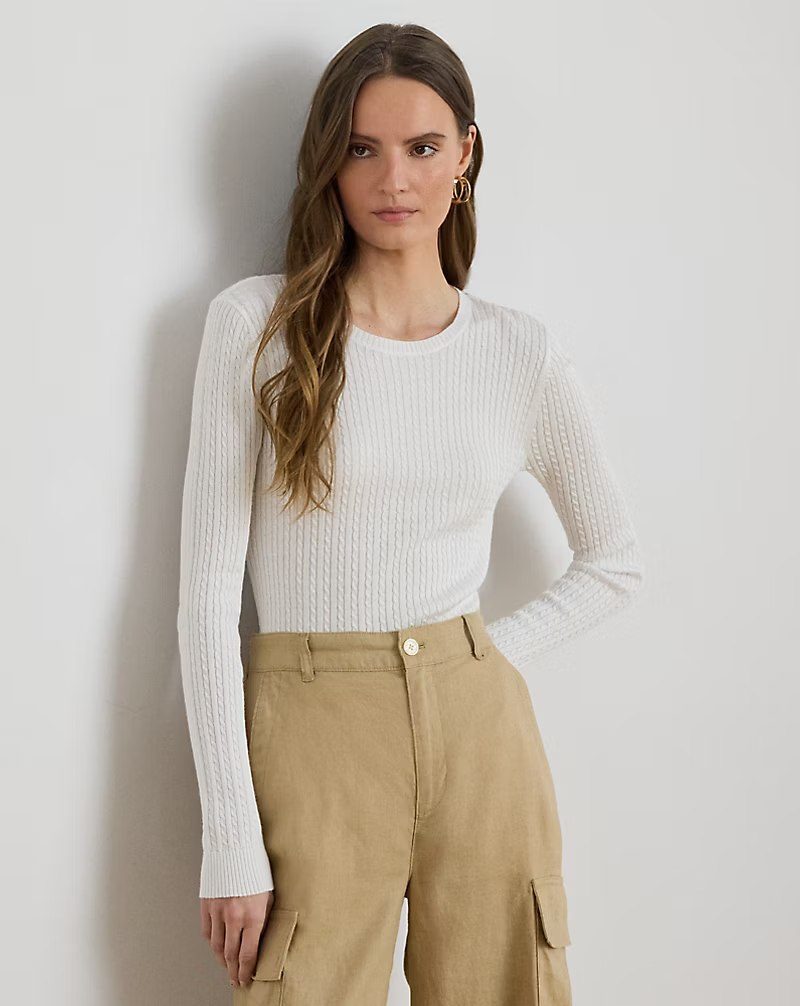 PRL Fem - Mini-Cable Crewneck Sweater